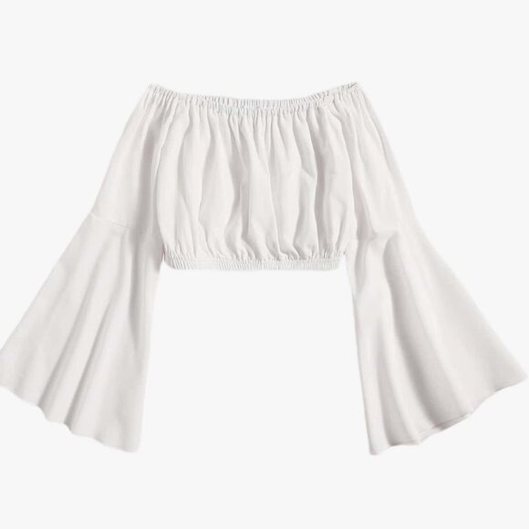 White off shoulders shirt/blouse - Picture 1 of 3